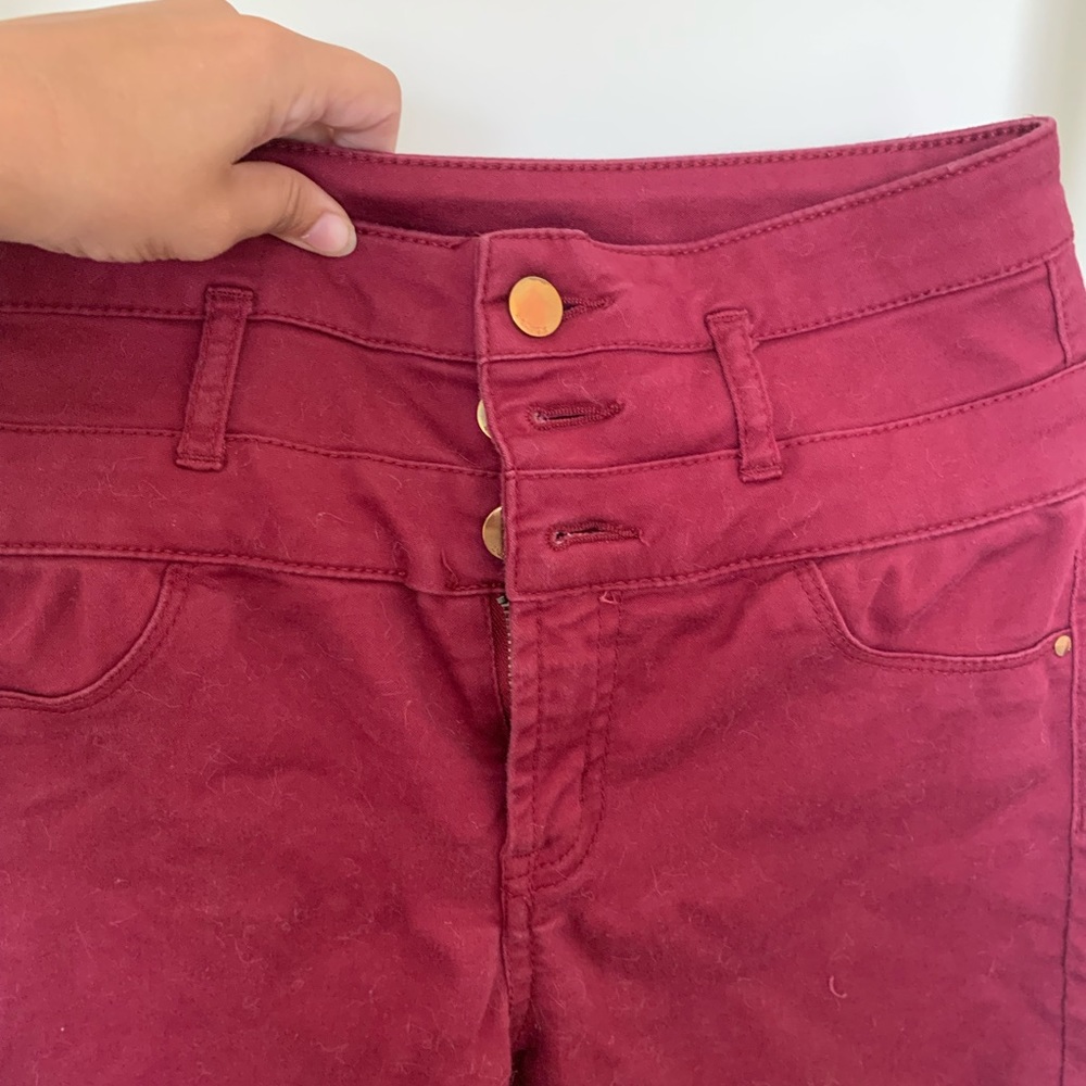 Burgundy pants